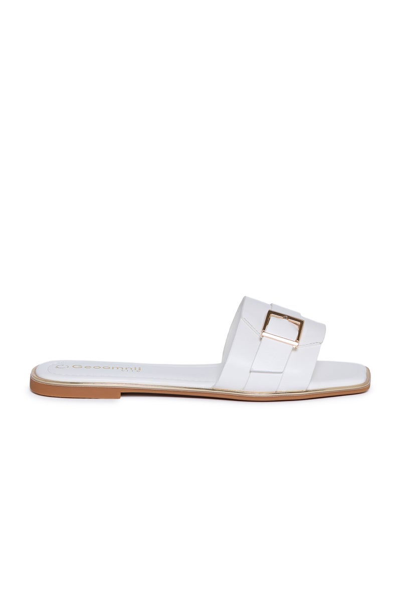 Geoomnii Flat Sandals for Women – Comfortable Slip-On Casual Summer Sandals for Daily Wear, Walking & Travel - Image 2